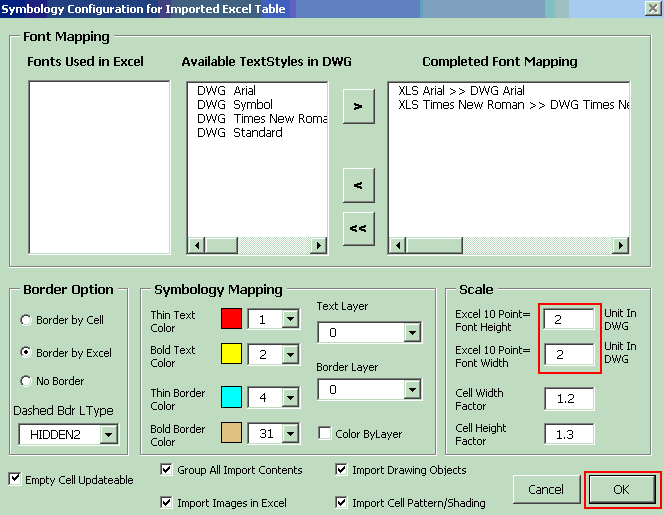 AutoCAD Excel Office2CAD icon